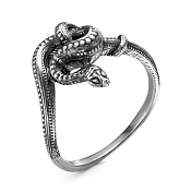 Кольцо Змея из серебра
