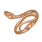 Кольцо Змея из золоченого серебра
