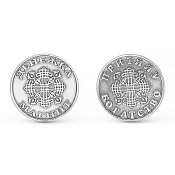 Сувенирная монета Денежный магнит из серебра
