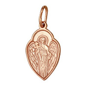 Подвеска иконка Ангел Хранитель из золоченого серебра
