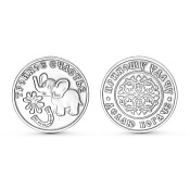 Сувенирная монета Тройное Счастье из серебра

