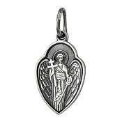 Подвеска иконка Ангел Хранитель из серебра
