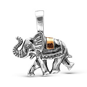 Подвеска Слон из серебра
