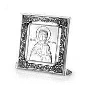 Икона Матрона Московская из серебра
